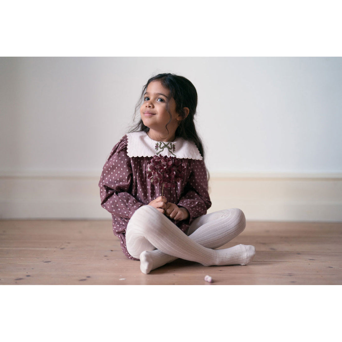 Little Cotton Clothes Sugarplum Floral Emille Romper