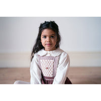 Little Cotton Clothes Sugarplum Velvet Dhalia Romper