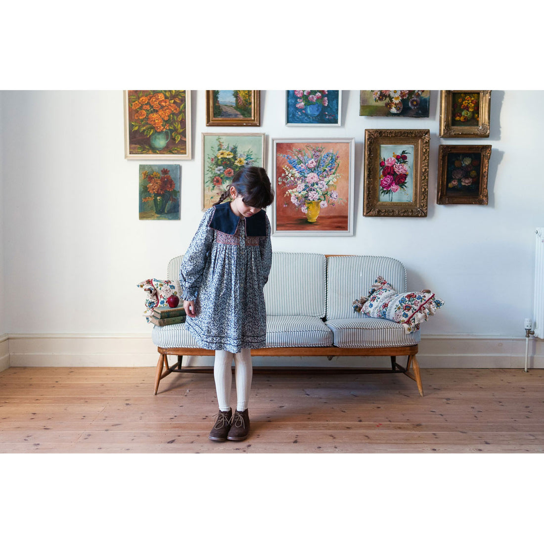 Little Cotton Clothes Barley Floral Elizabeth Dress