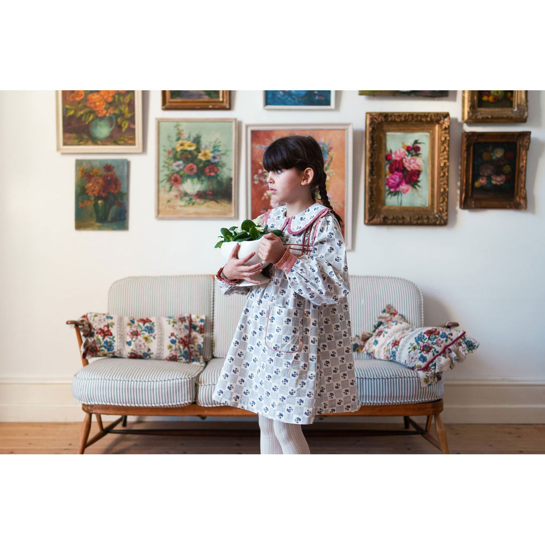 Little Cotton Clothes Papier Floral Lottie Dress