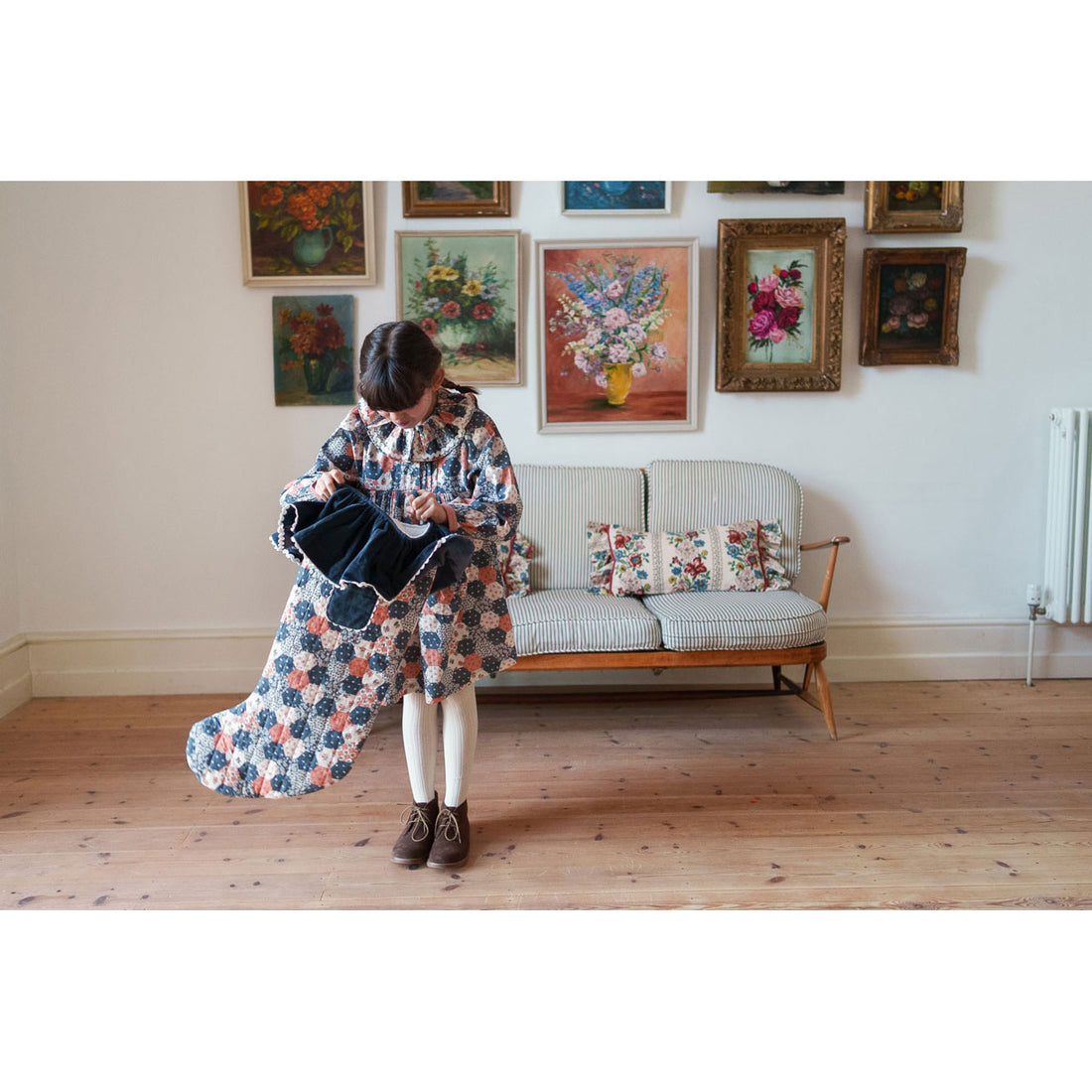 Little Cotton Clothes Patchwork Floral Olivia Dress