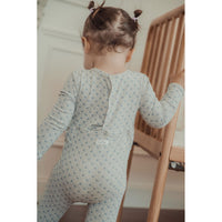 Lovely Littles The Printed Romper + Bonnet- Emma Blue