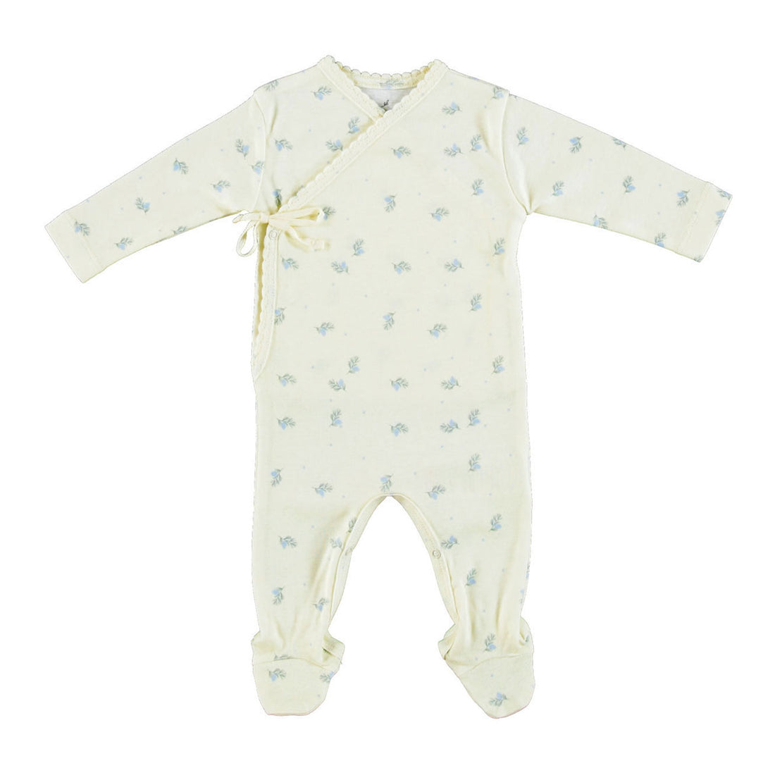 Bebe Organic Blue Branch Aaron Wrap Overall