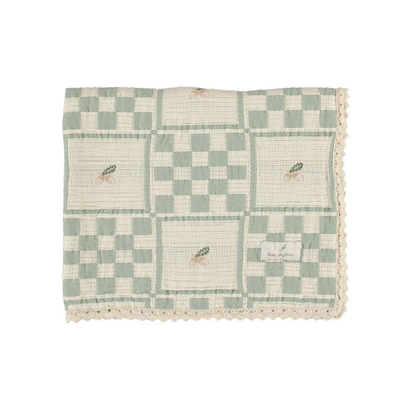 Bebe Organic Acorn Patchwork Blanket