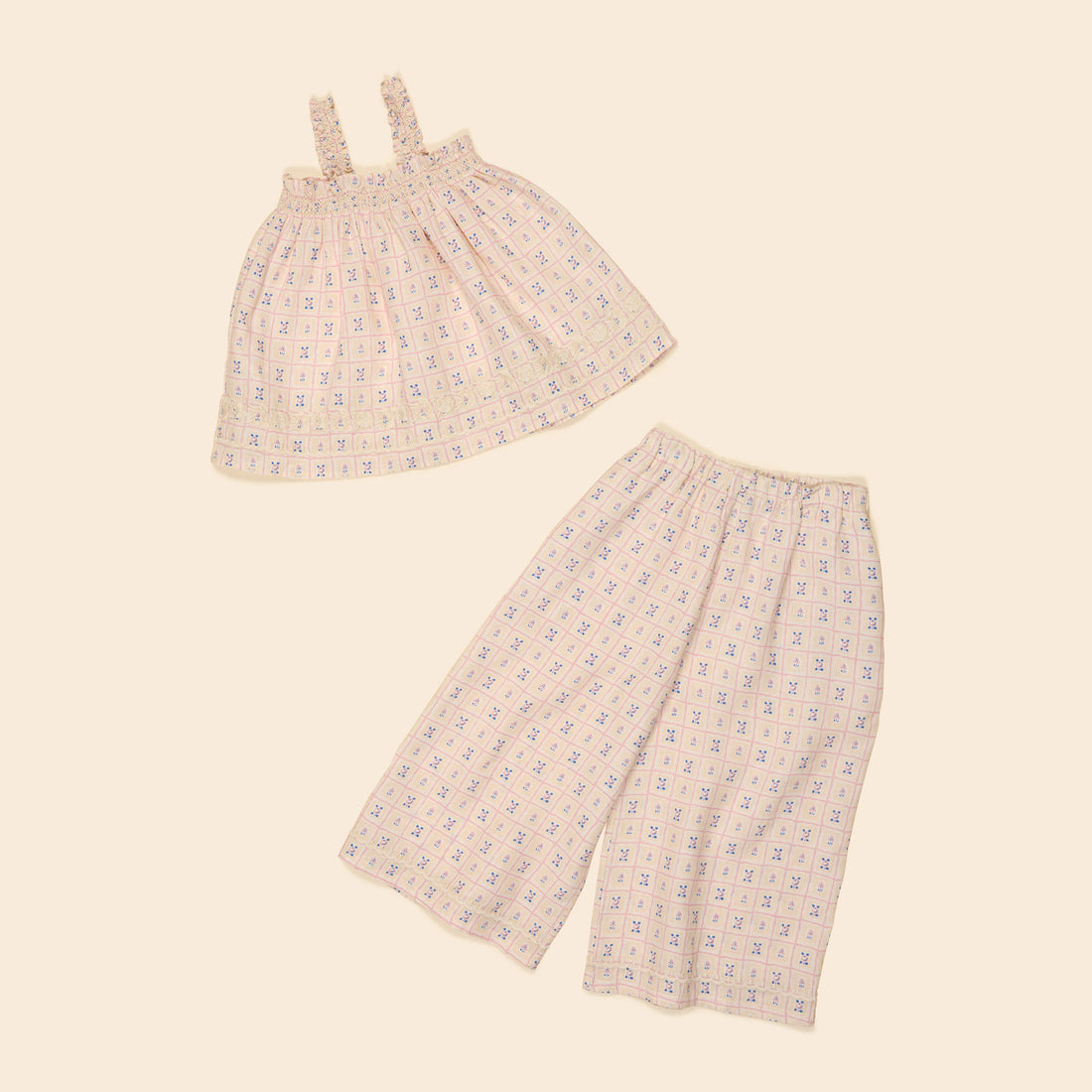 Apolina Rosepanel Cream Adina Trouser Set