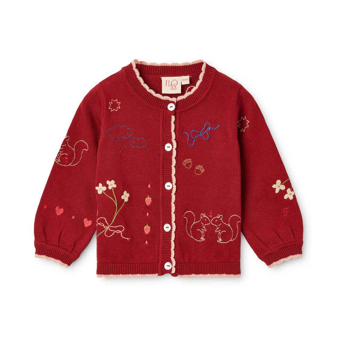 Floss Dark Cranberry Agnes Cardigan