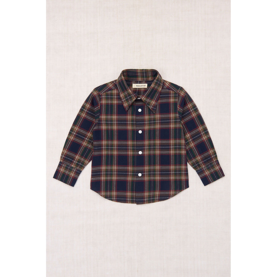 Misha and Puff  Ink Plaid Alfie Shirt