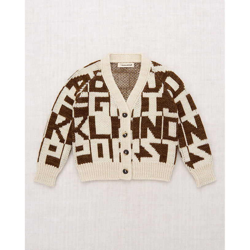 Misha and Puff  String Alphabet Cardigan