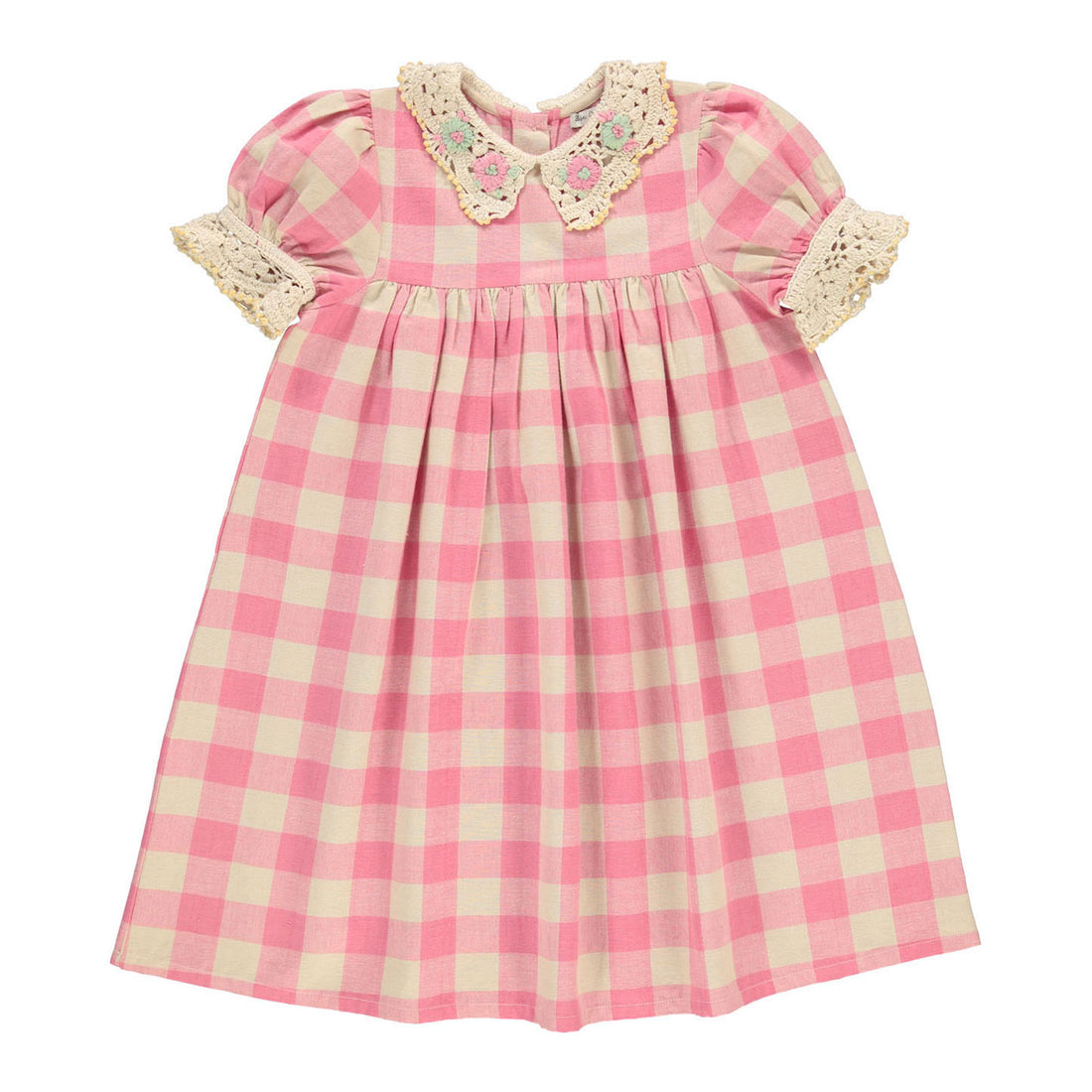 Bebe Organic Bombom Check Anais Dress