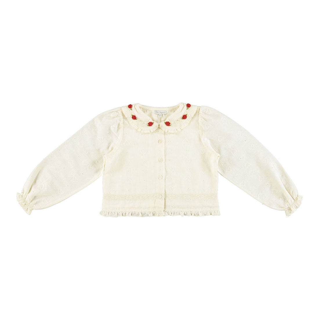 Bebe Organic Heart Lace Anita  Blouse