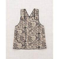 Misha and Puff Seal Gray Medallion Apron Top