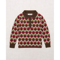 Misha and Puff Berry Feather Jacquard Ari Sweater