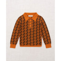 Misha and Puff  Nut Brown Peace Jacquard Ari Sweater