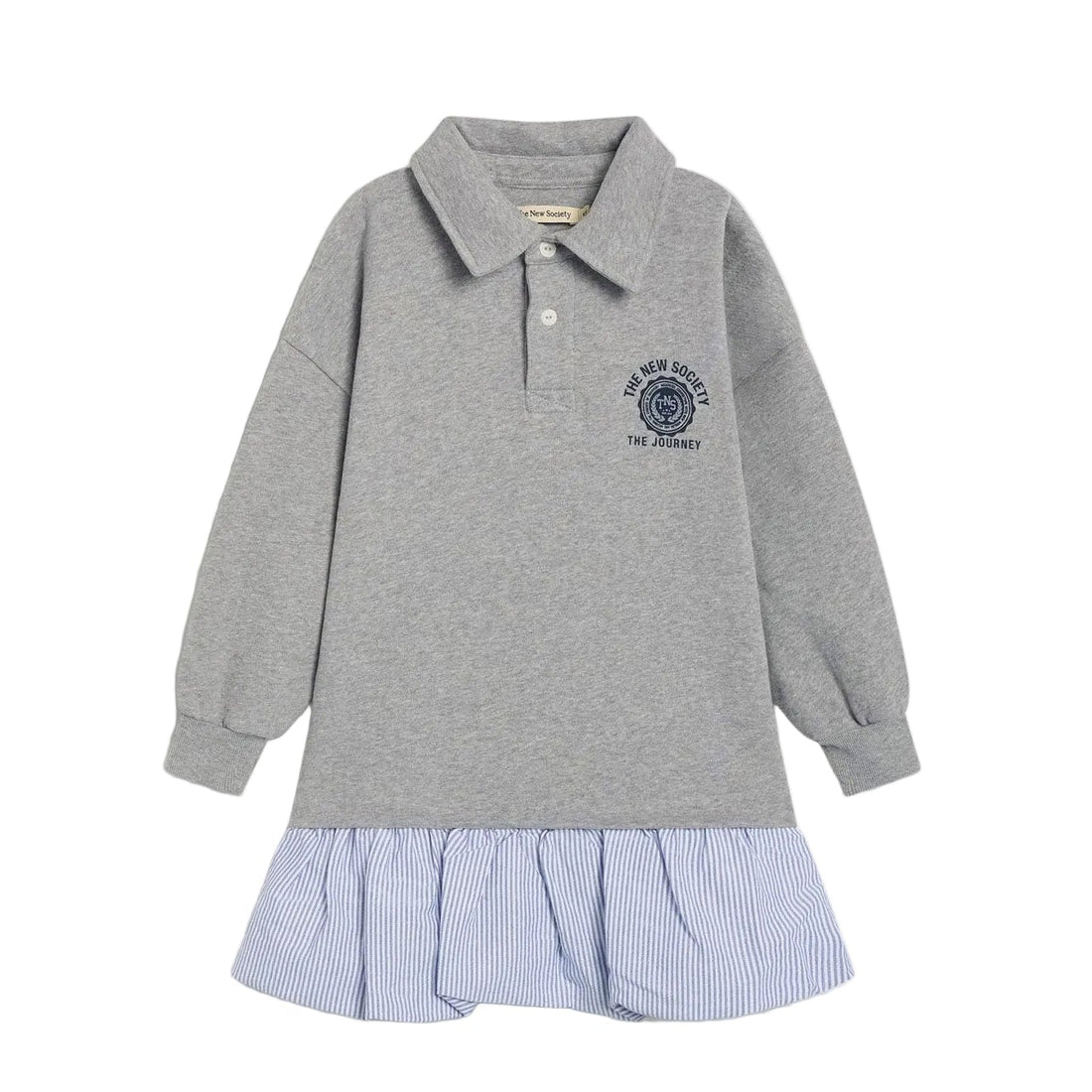 The New Society Mid Grey Melange Ash Special Dress
