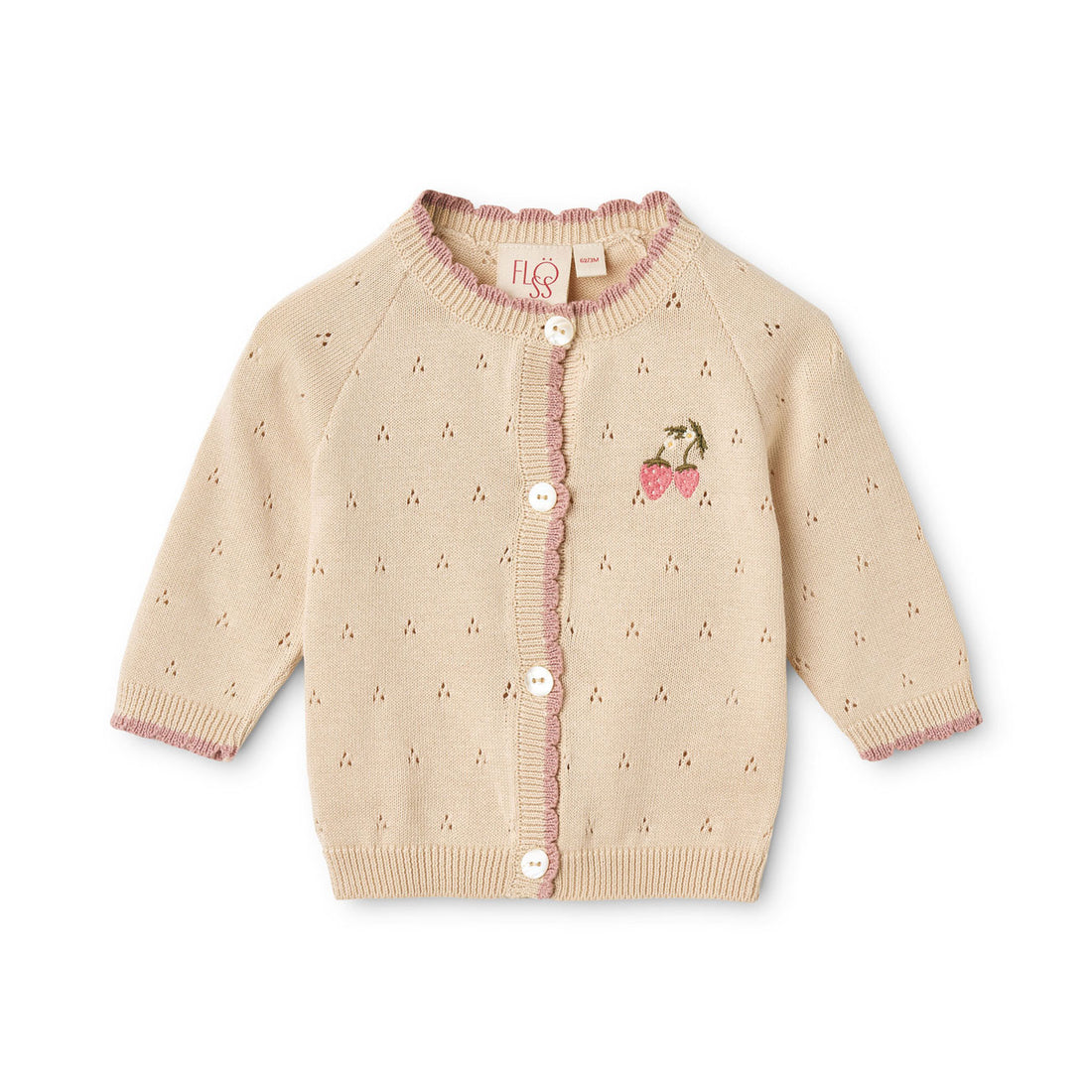 Floss Soft white Audrey Cardigan
