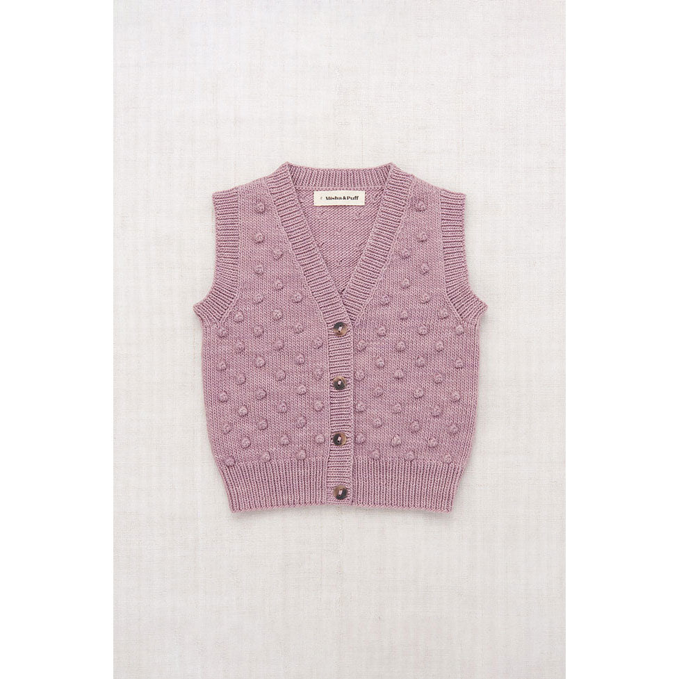 Misha and Puff Plum Petal Auggie Popcorn Vest