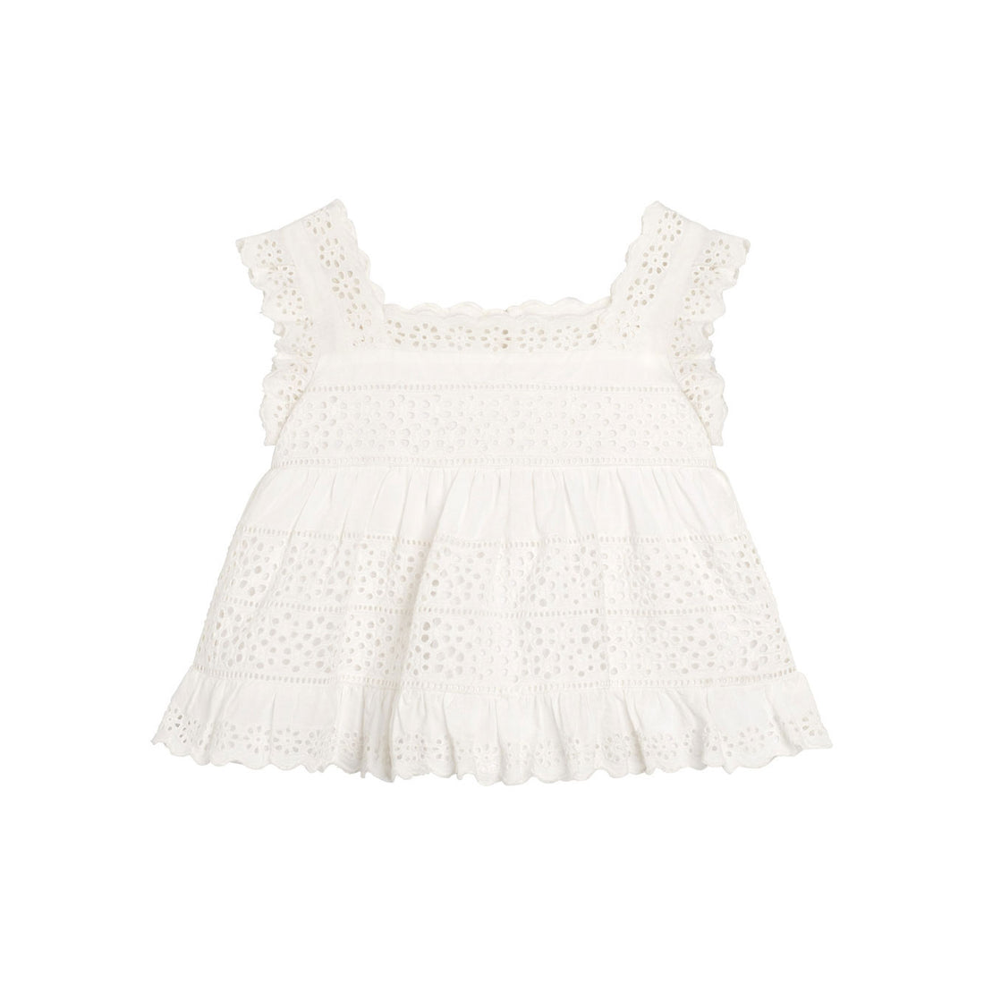 Little Cotton Clothes White Ava Blouse