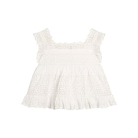 Little Cotton Clothes White Ava Blouse