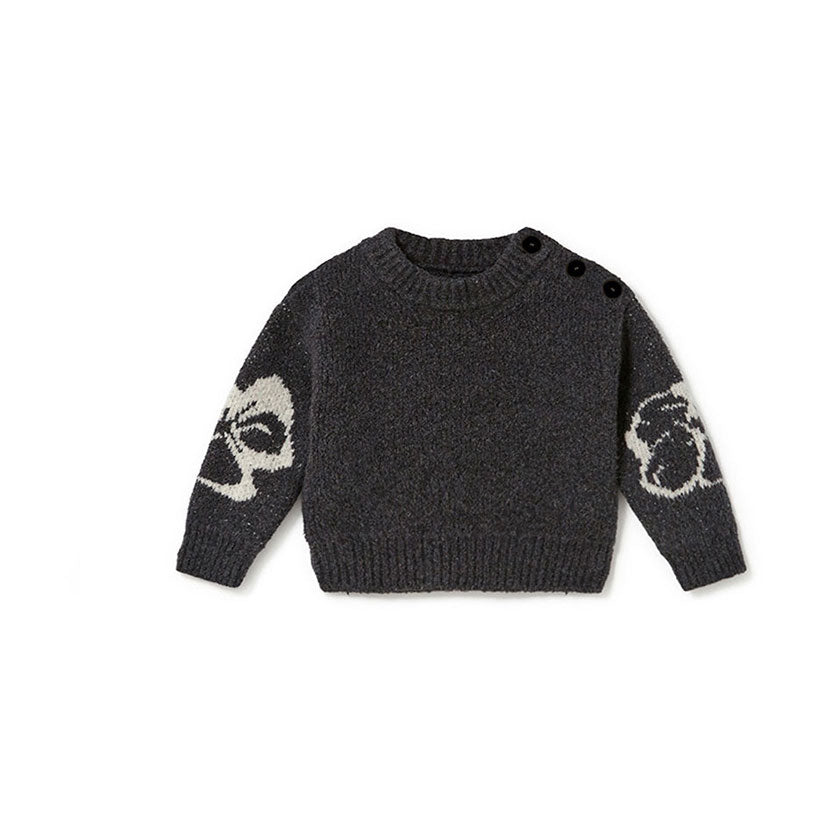 Little Creative Factory Flower Tricot Plain Baby Sweater