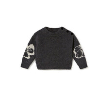 Little Creative Factory Flower Tricot Plain Baby Sweater