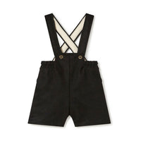 Little Creative Factory Black Wool Dungaree Baby Shorts