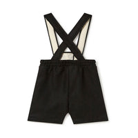 Little Creative Factory Black Wool Dungaree Baby Shorts