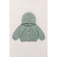 Misha and Puff Onsen Baby Hooded Popcorn Cardigan