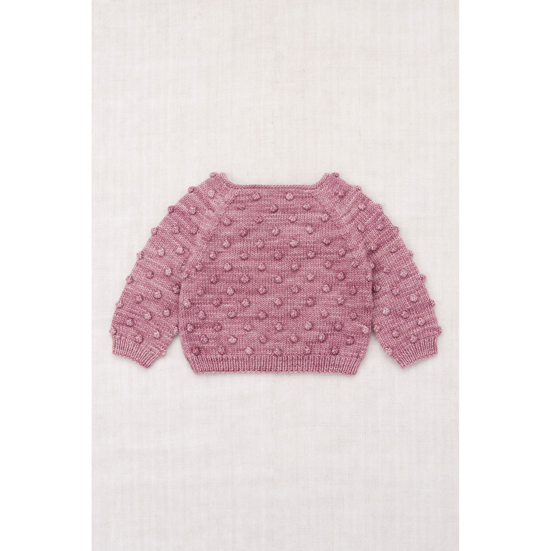 Misha and Puff Antique Rose Baby Original Popcorn Sweater