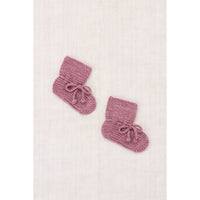 Misha and Puff Antique Rose Baby Classic Booties