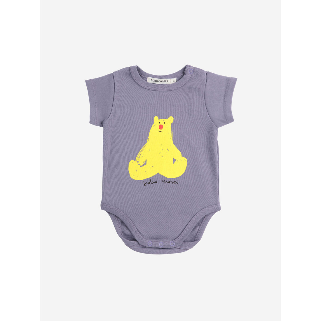 Bobo Choses Navy Blue Hug Me Bear Bodysuit