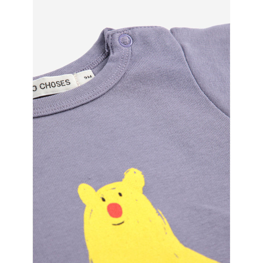Bobo Choses Navy Blue Hug Me Bear Bodysuit