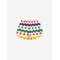 Bobo Choses Off White Geometrical All Over Baby Shorts