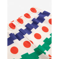 Bobo Choses Off White Geometrical All Over Baby Shorts