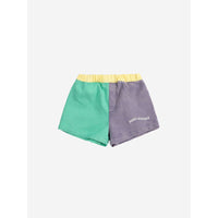 Bobo Choses Multicolor Color Block Woven Baby Shorts