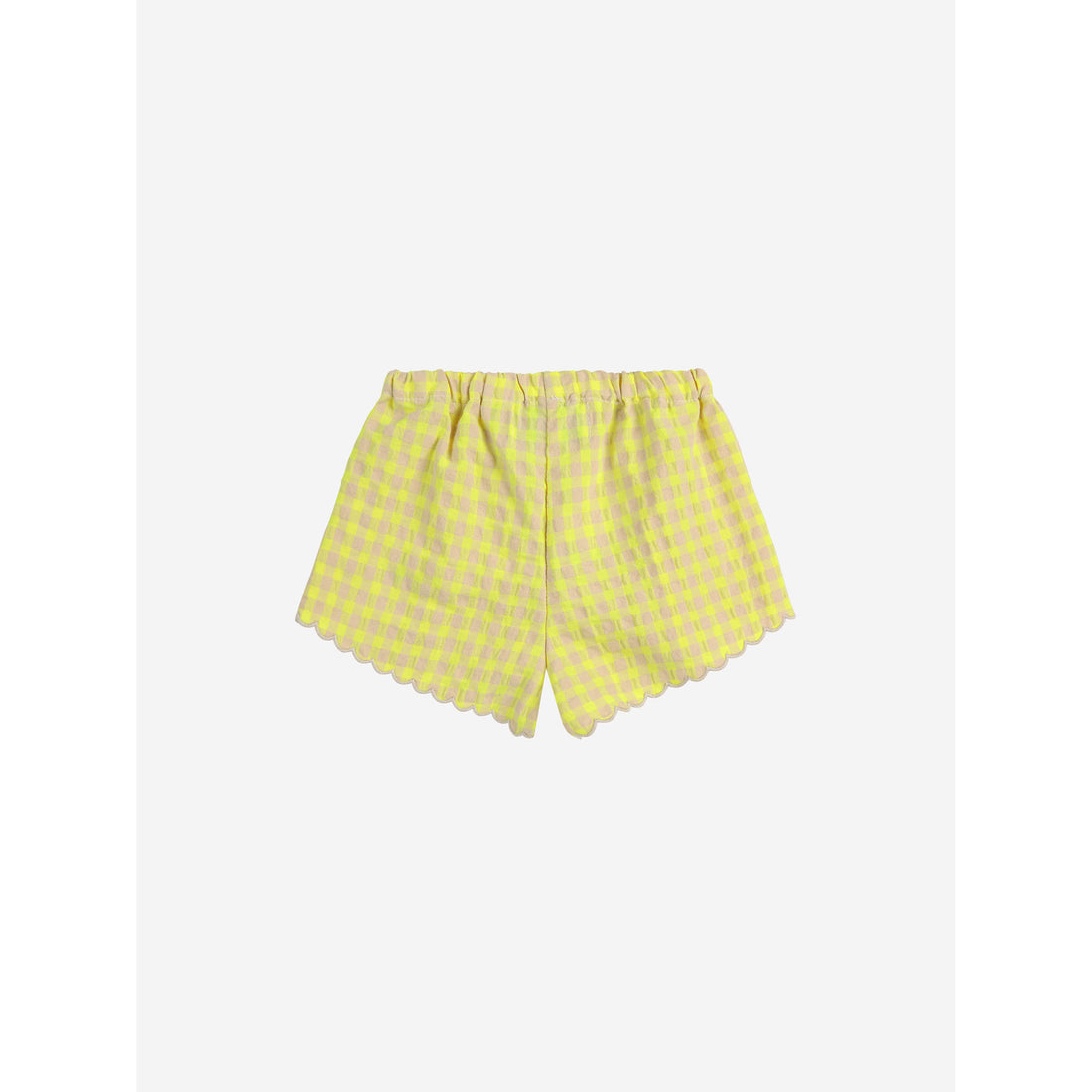 Bobo Choses Multicolor Vichy Ruffle Woven Baby Shorts