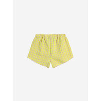 Bobo Choses Multicolor Vichy Ruffle Woven Baby Shorts