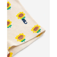 Bobo Choses Beige Sunflower All Over Baby ShortLeggings
