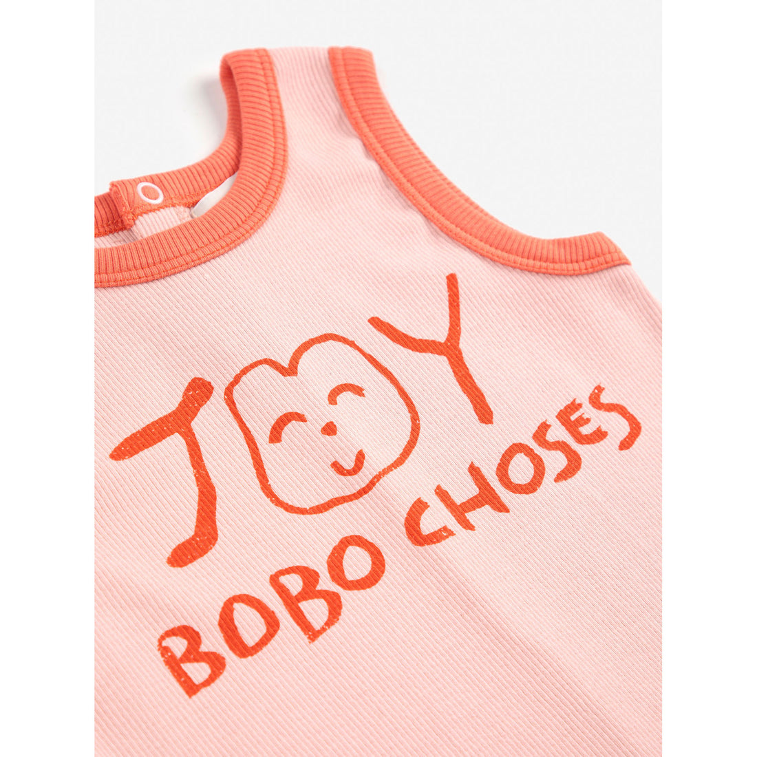 Bobo Choses Light Pink Smiling Playsuit