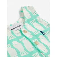 Bobo Choses Green Lucky Fish All Over Playsuit