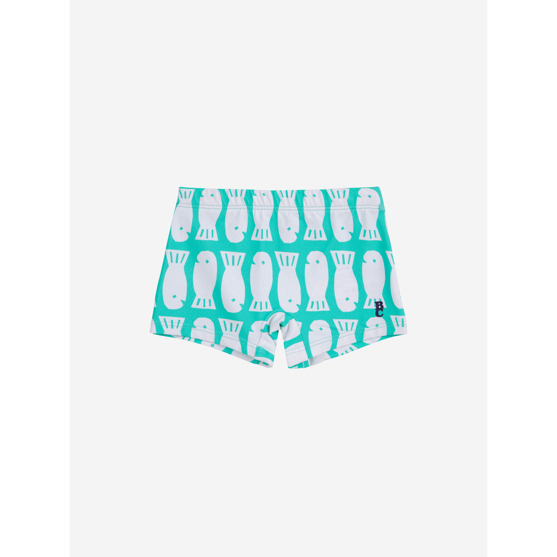 Bobo Choses Green Lucky Fish All Over Baby Swim Shorts