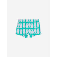 Bobo Choses Green Lucky Fish All Over Baby Swim Shorts