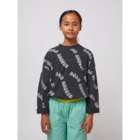 Bobo Choses Dark Grey Wavy Bobo Choses All Over T-Shirt