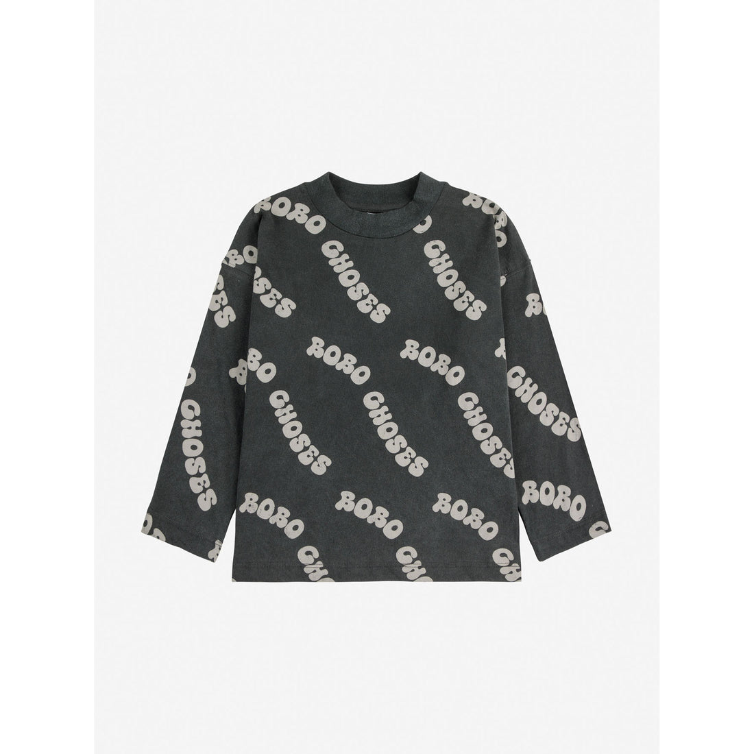 Bobo Choses Dark Grey Wavy Bobo Choses All Over T-Shirt
