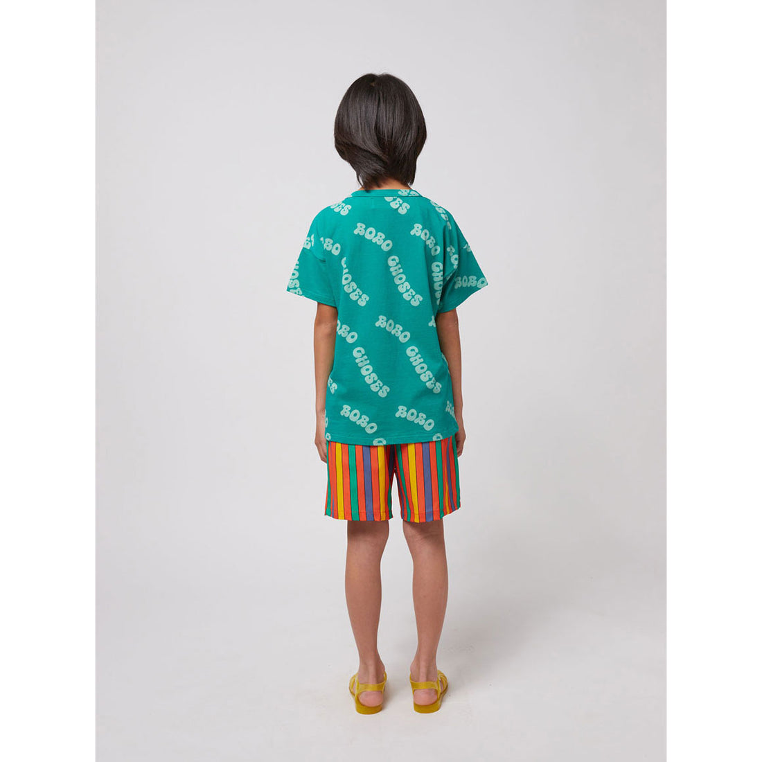 Bobo Choses Green Wavy Bobo Choses All Over T-Shirt