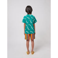 Bobo Choses Green Wavy Bobo Choses All Over T-Shirt