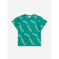 Bobo Choses Green Wavy Bobo Choses All Over T-Shirt