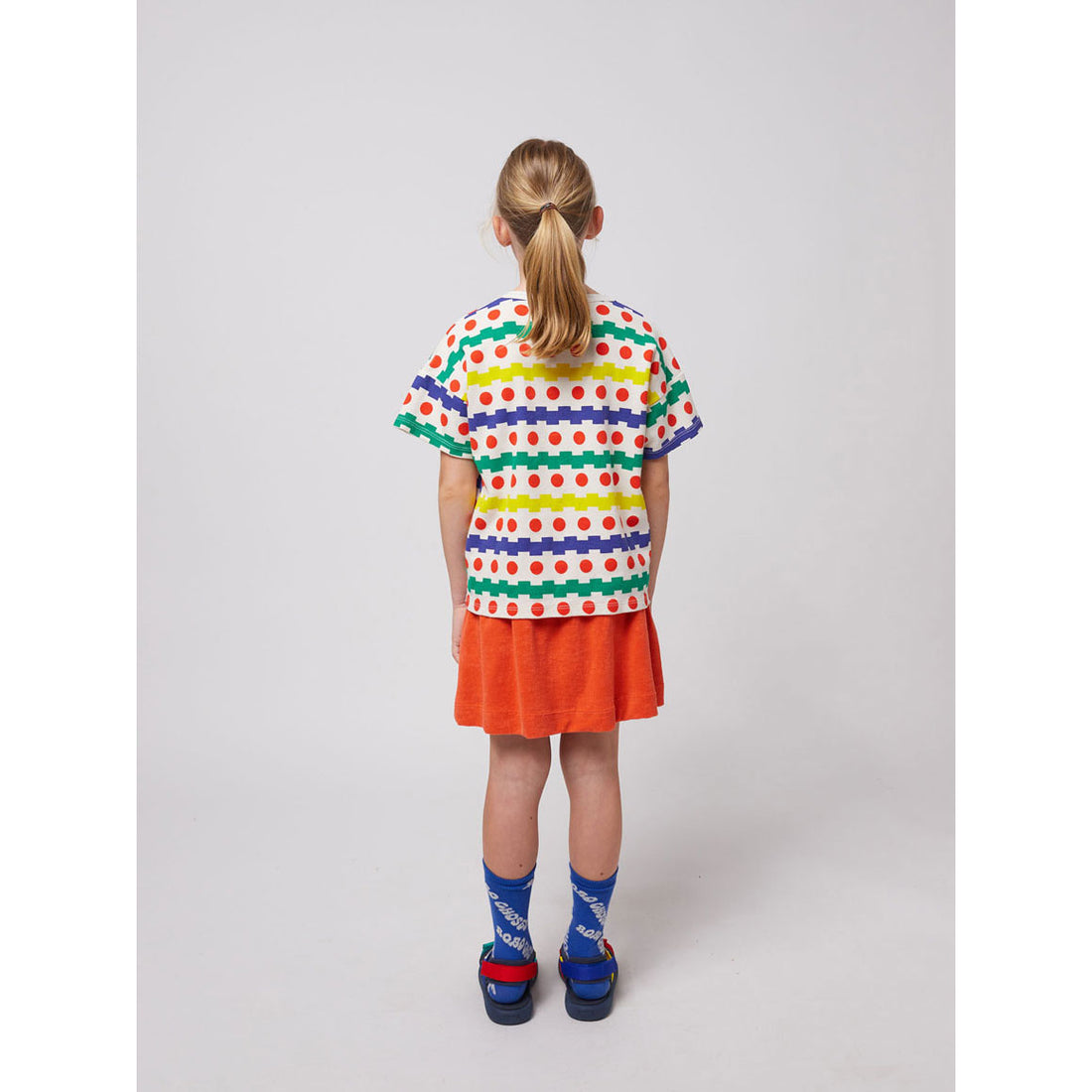 Bobo Choses Off White Geometric Waffle T-Shirt
