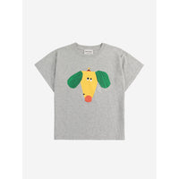 Bobo Choses Heather Grey Happy Dog T-Shirt