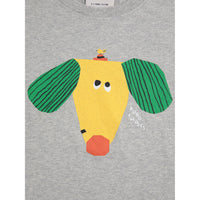 Bobo Choses Heather Grey Happy Dog T-Shirt