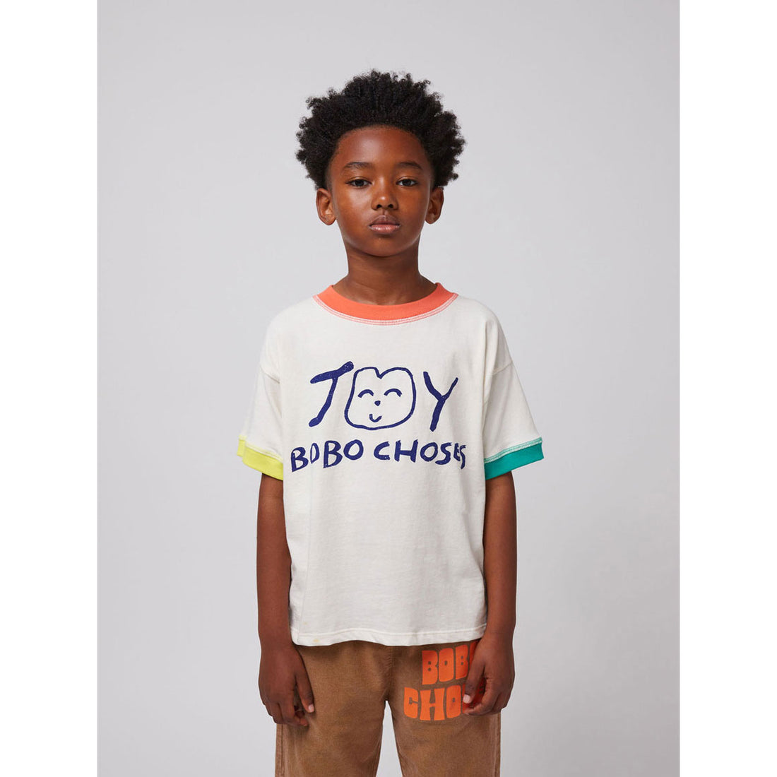 Bobo Choses Off White  Smiling T-Shirt